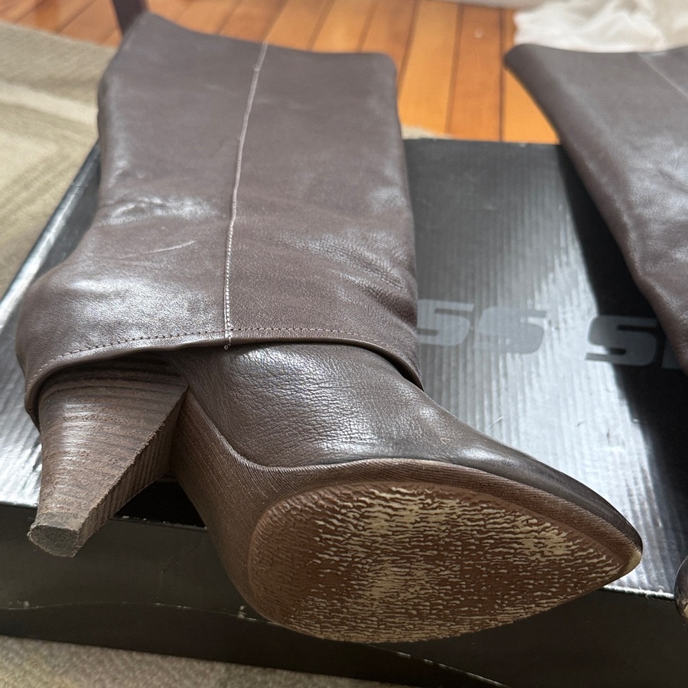Miss Sixty Chocolate Heeled Boots - Picture 6 of 6